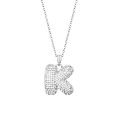 Bubble Initial Necklace