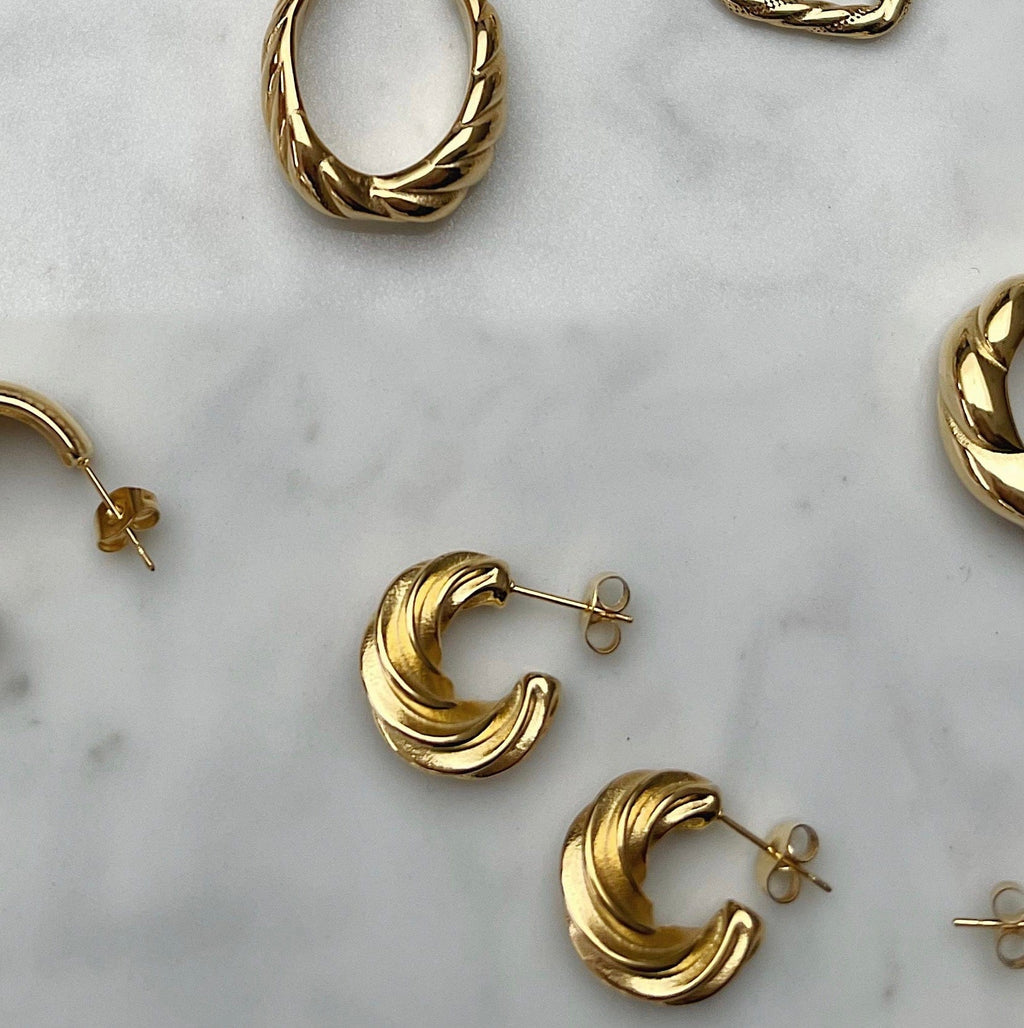 Carmel Hoop Earrings