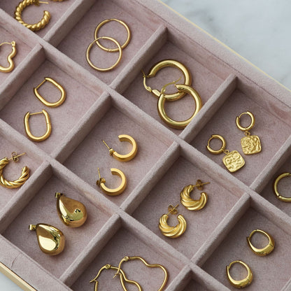 Carmel Hoop Earrings