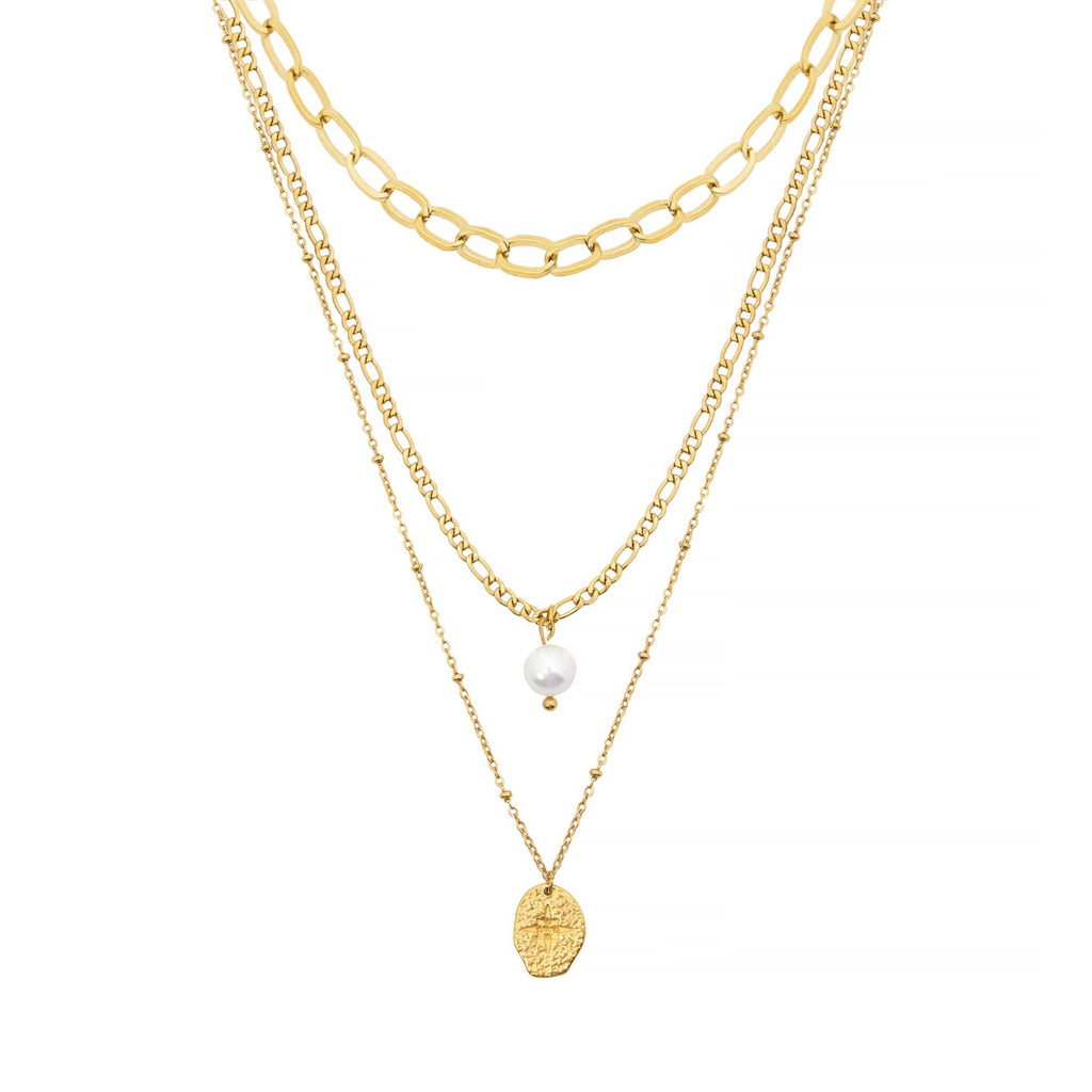 Cascade Pearl Layered Necklace