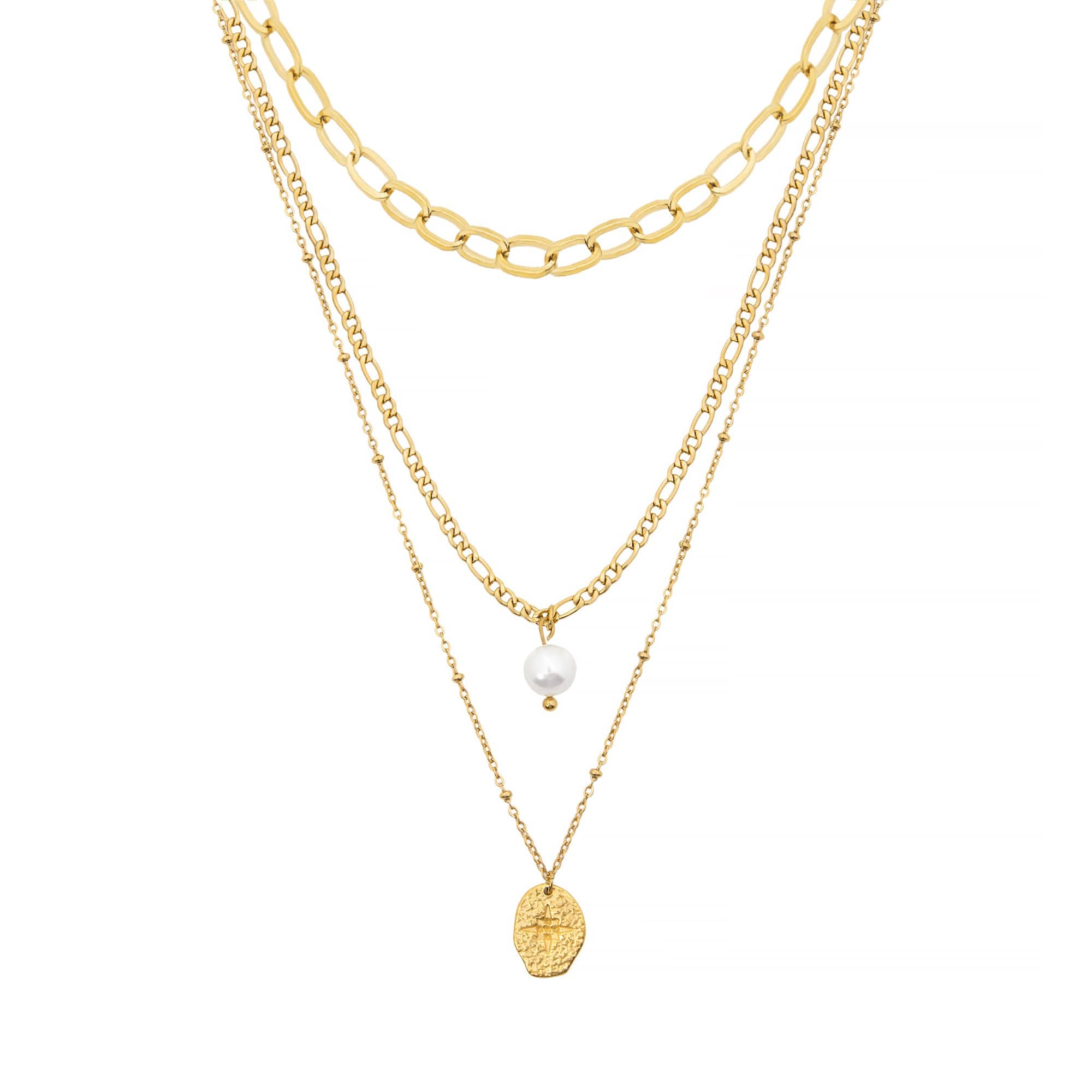 Cascade Pearl Layered Necklace