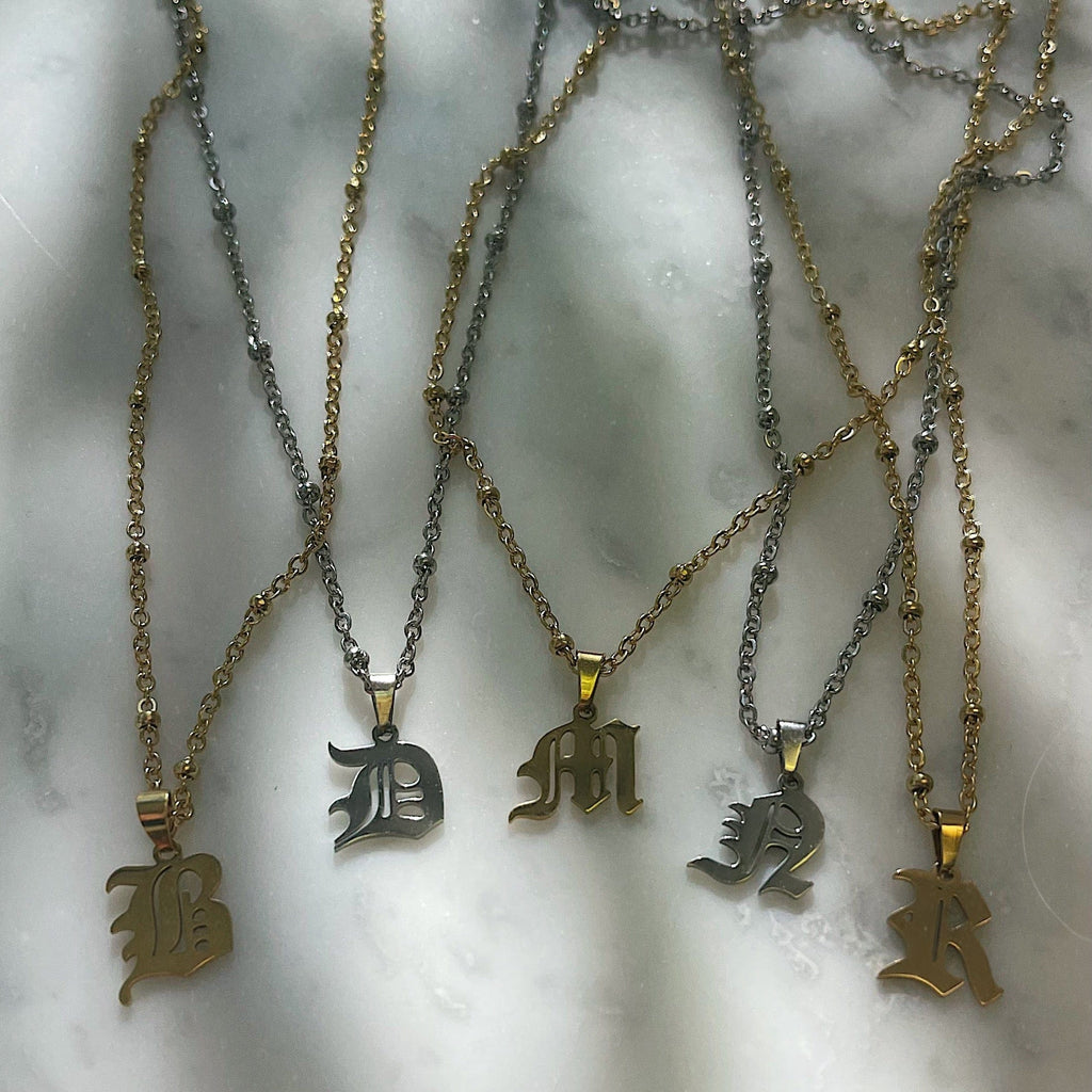 Charisma Beaded Initial Necklace
