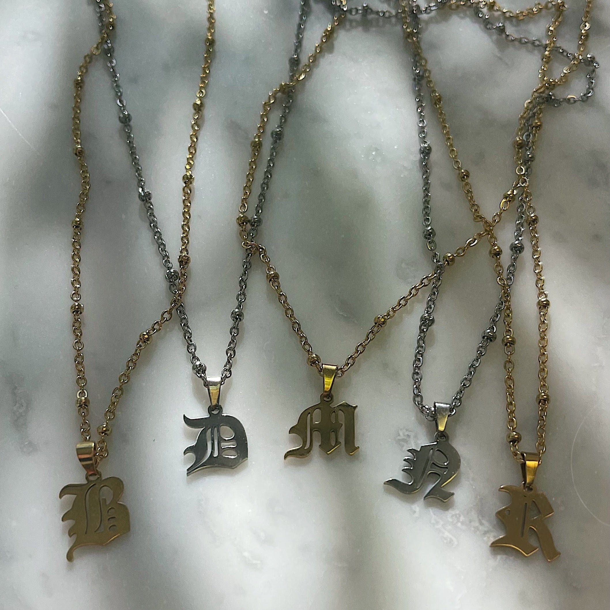 Charisma Beaded Initial Necklace