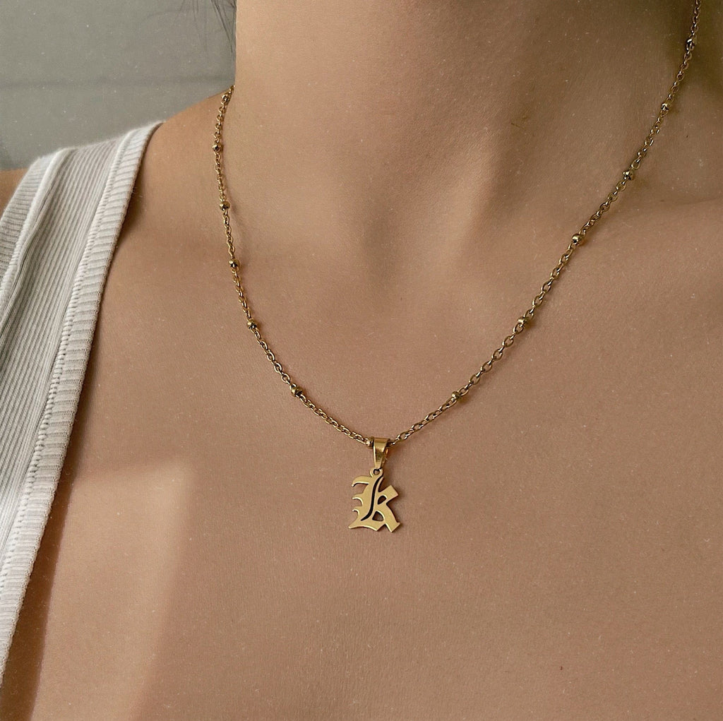 Charisma Beaded Initial Necklace