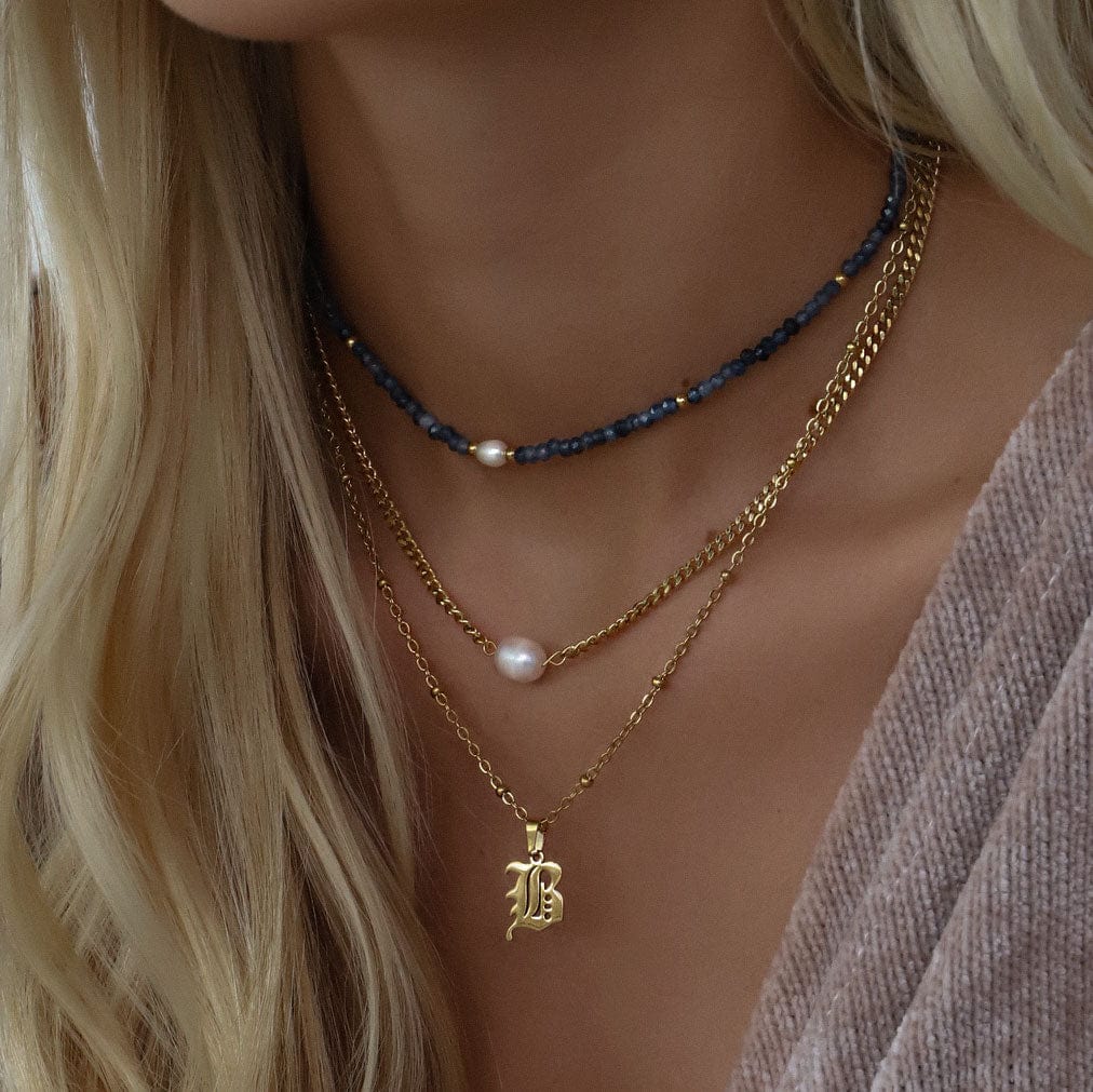 Charisma Beaded Initial Necklace