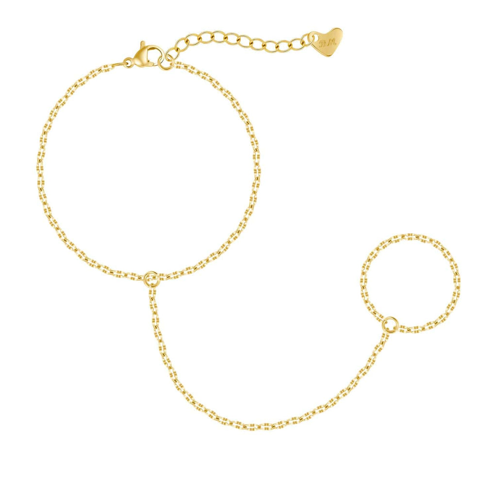 Chevron Hand Chain Bracelet