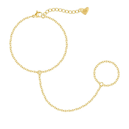 Chevron Hand Chain Bracelet