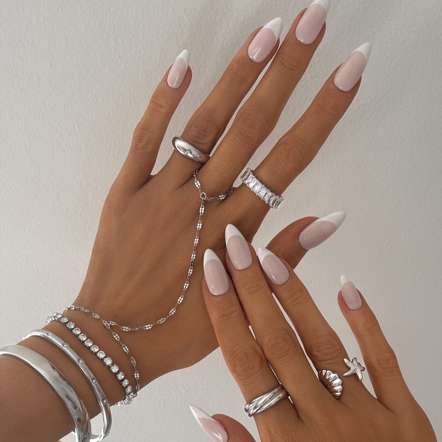 Chevron Hand Chain Bracelet