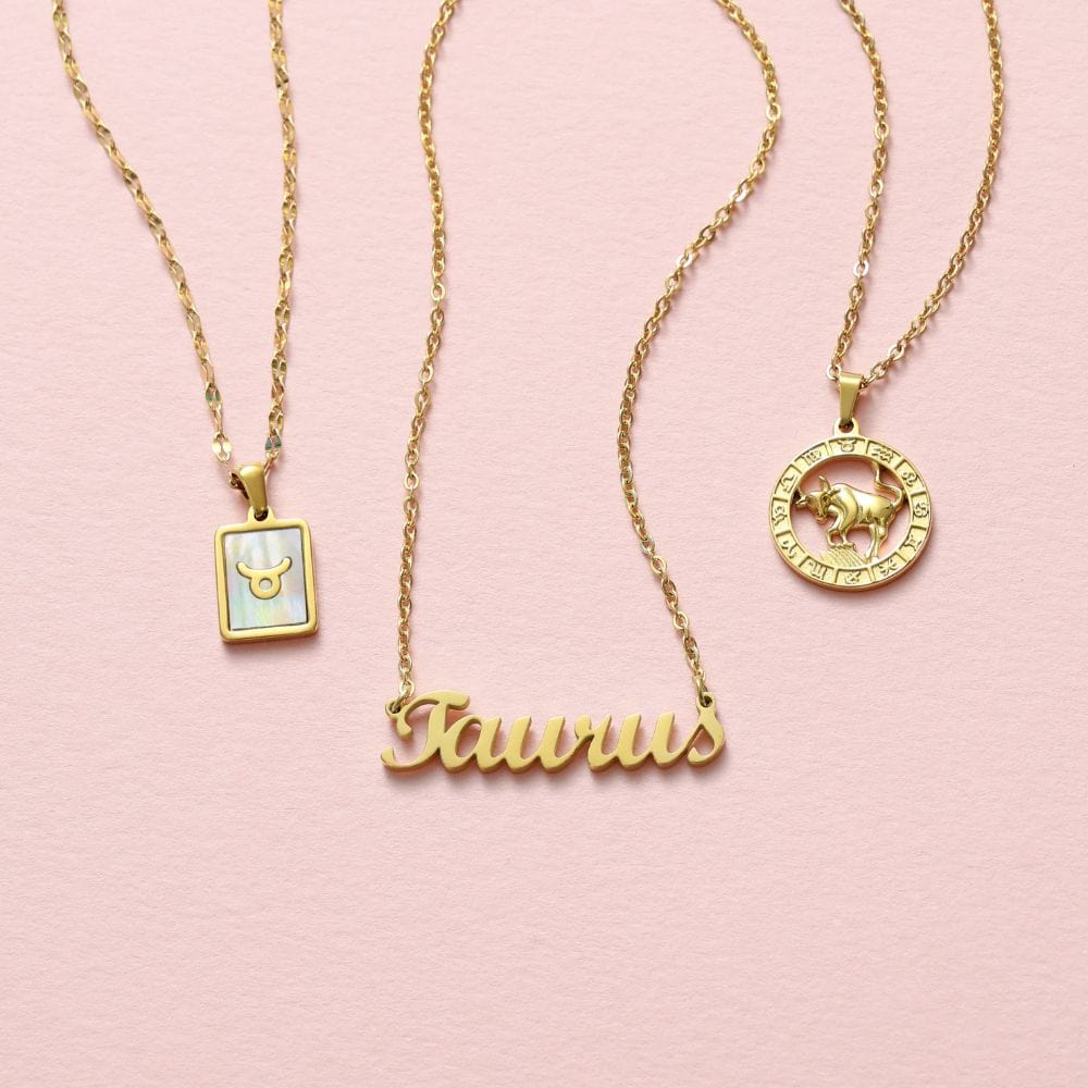 Script Zodiac Choker Necklace