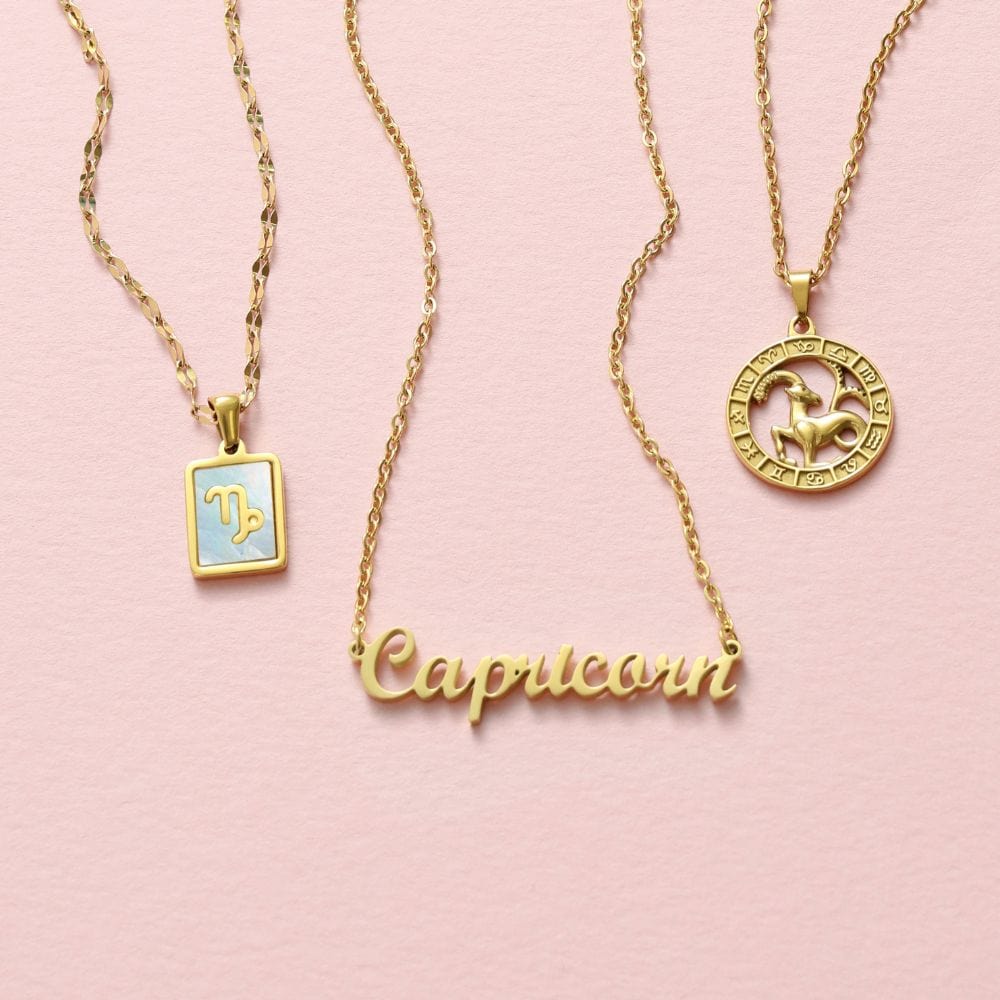 Script Zodiac Choker Necklace