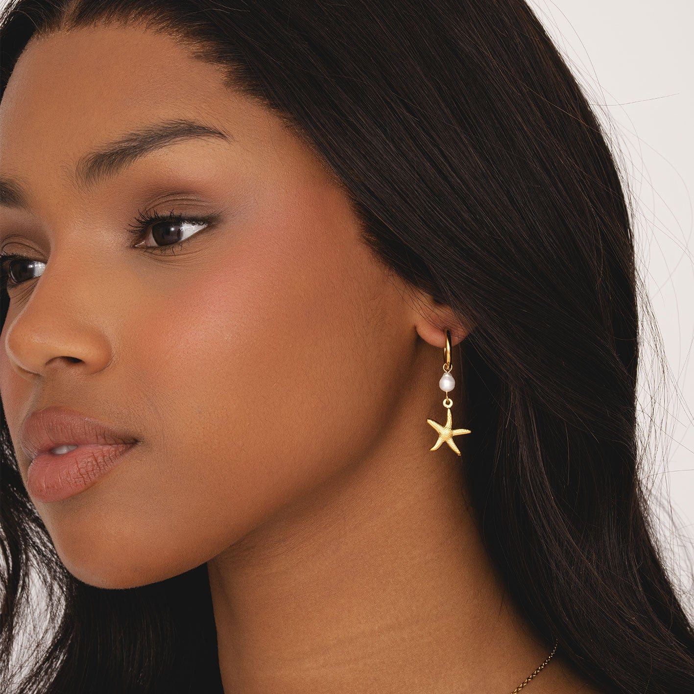 Colleen Starfish Hoop Earrings