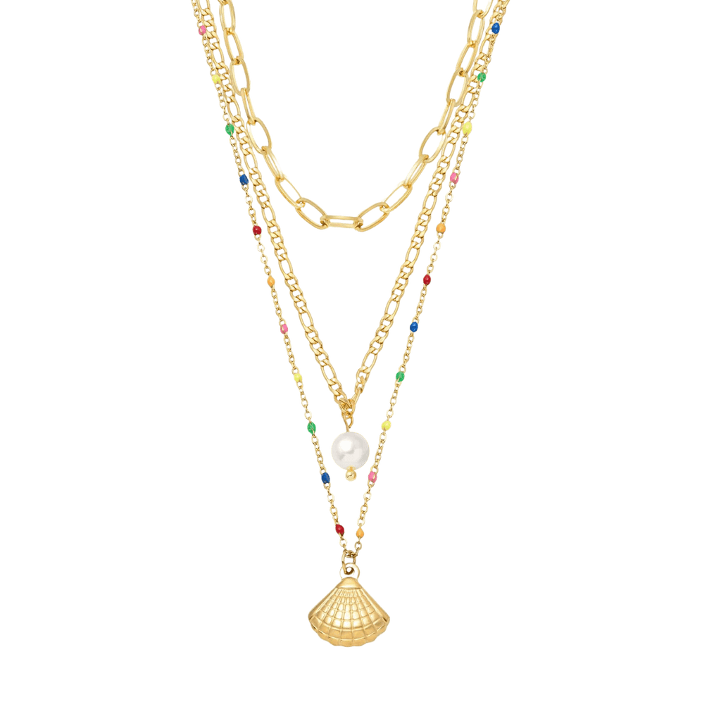 Confetti Pearl Layered Necklace