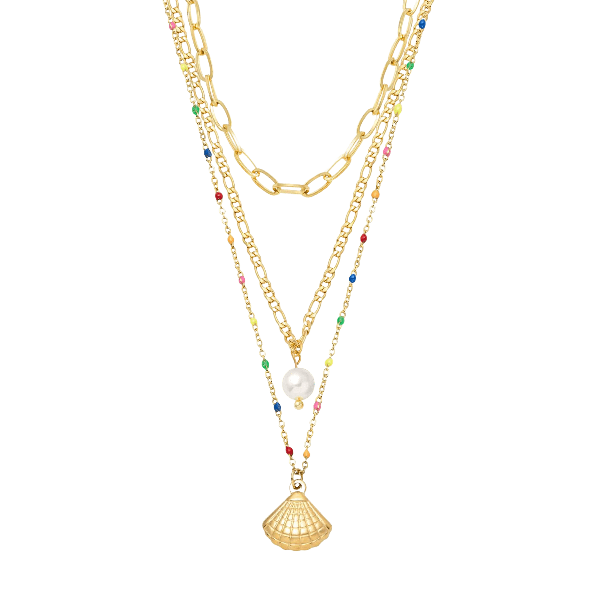 Confetti Pearl Layered Necklace