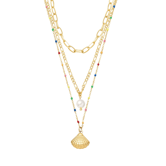 Confetti Pearl Layered Necklace