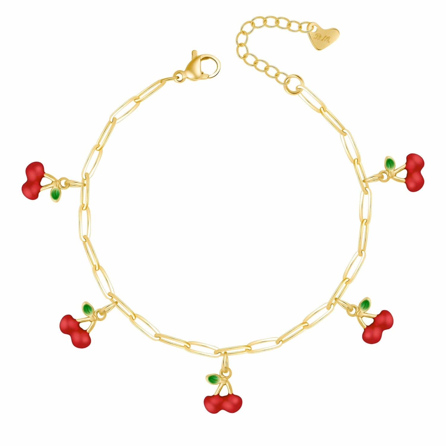 Crimson Cherry Bracelet