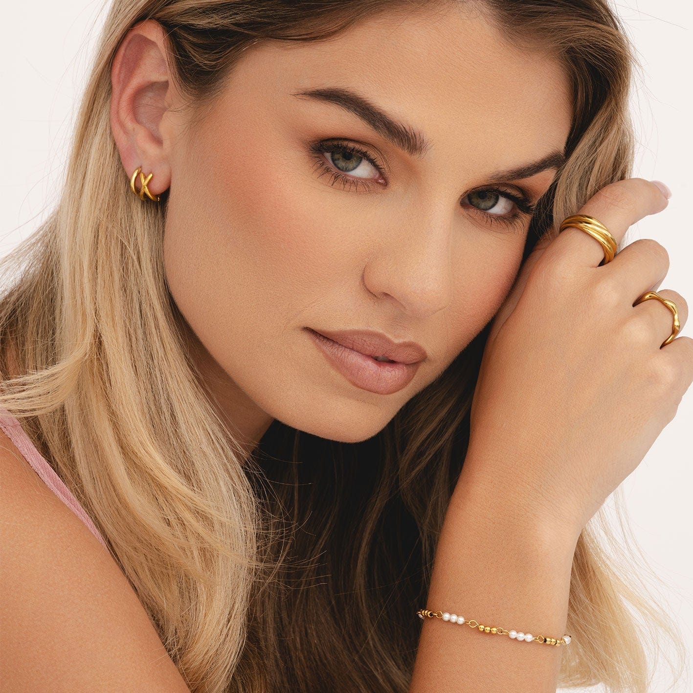 Criss Cross Hoop Earrings