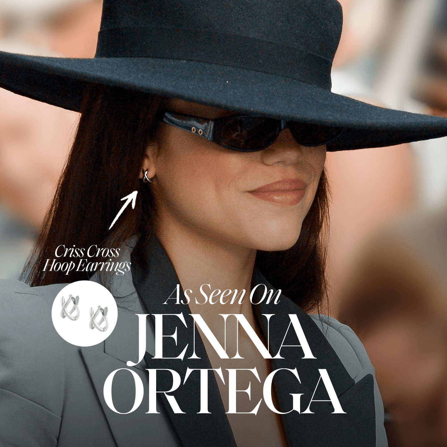 Criss Cross Hoop Earrings