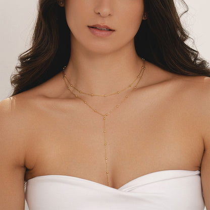 Wren Layered Lariat Necklace