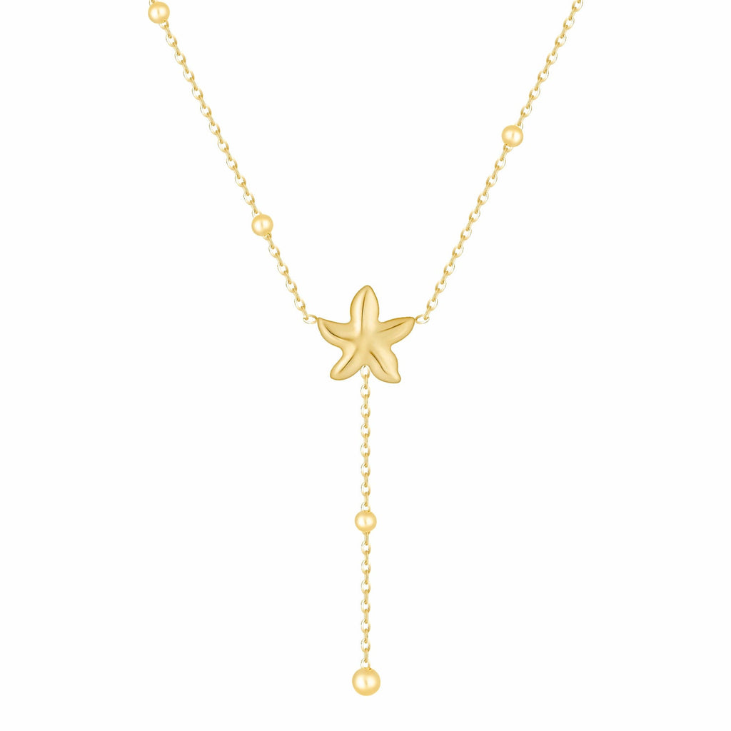 Edith Starfish Lariat Necklace