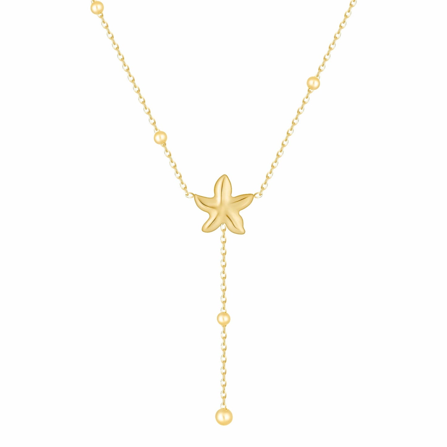 Edith Starfish Lariat Necklace