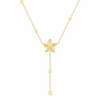 Edith Starfish Lariat Necklace