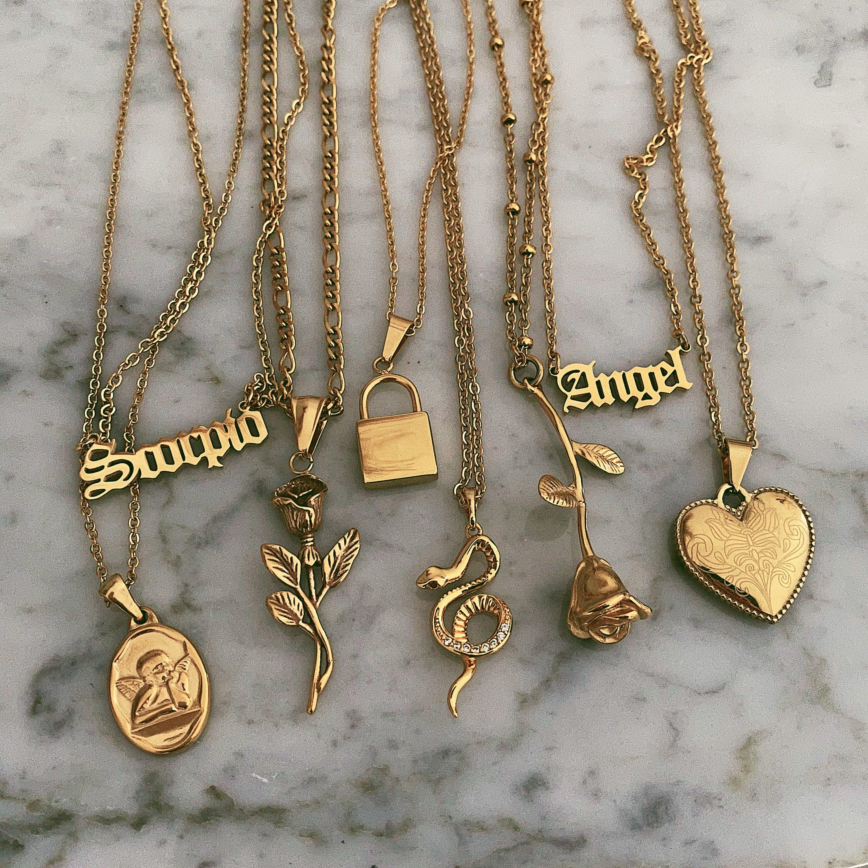 Engraved Heart Necklace