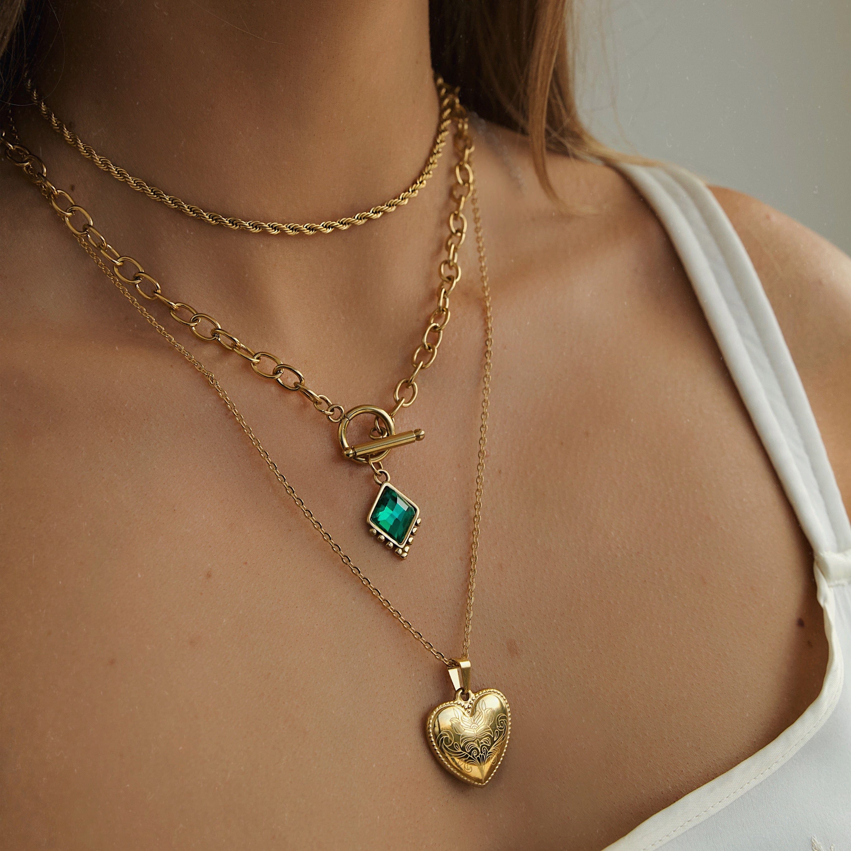 Engraved Heart Necklace