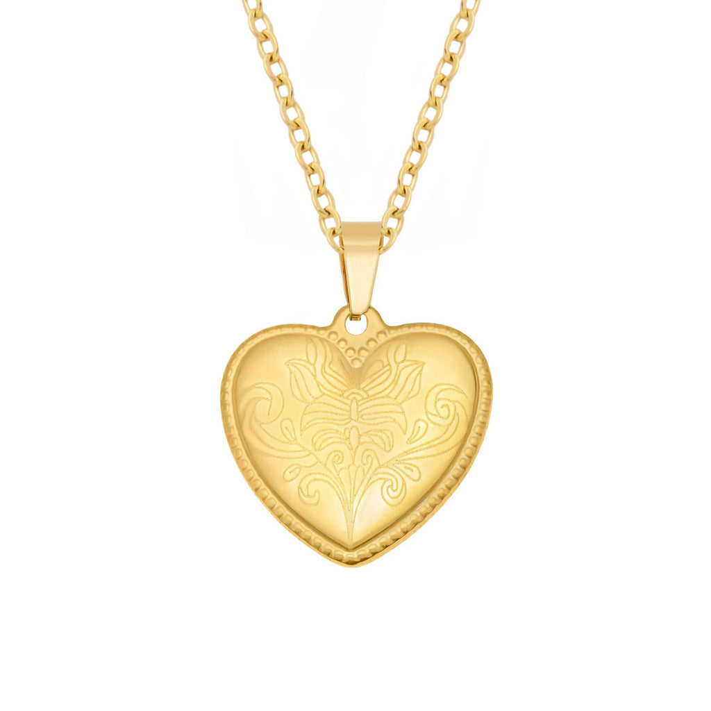 Engraved Heart Necklace