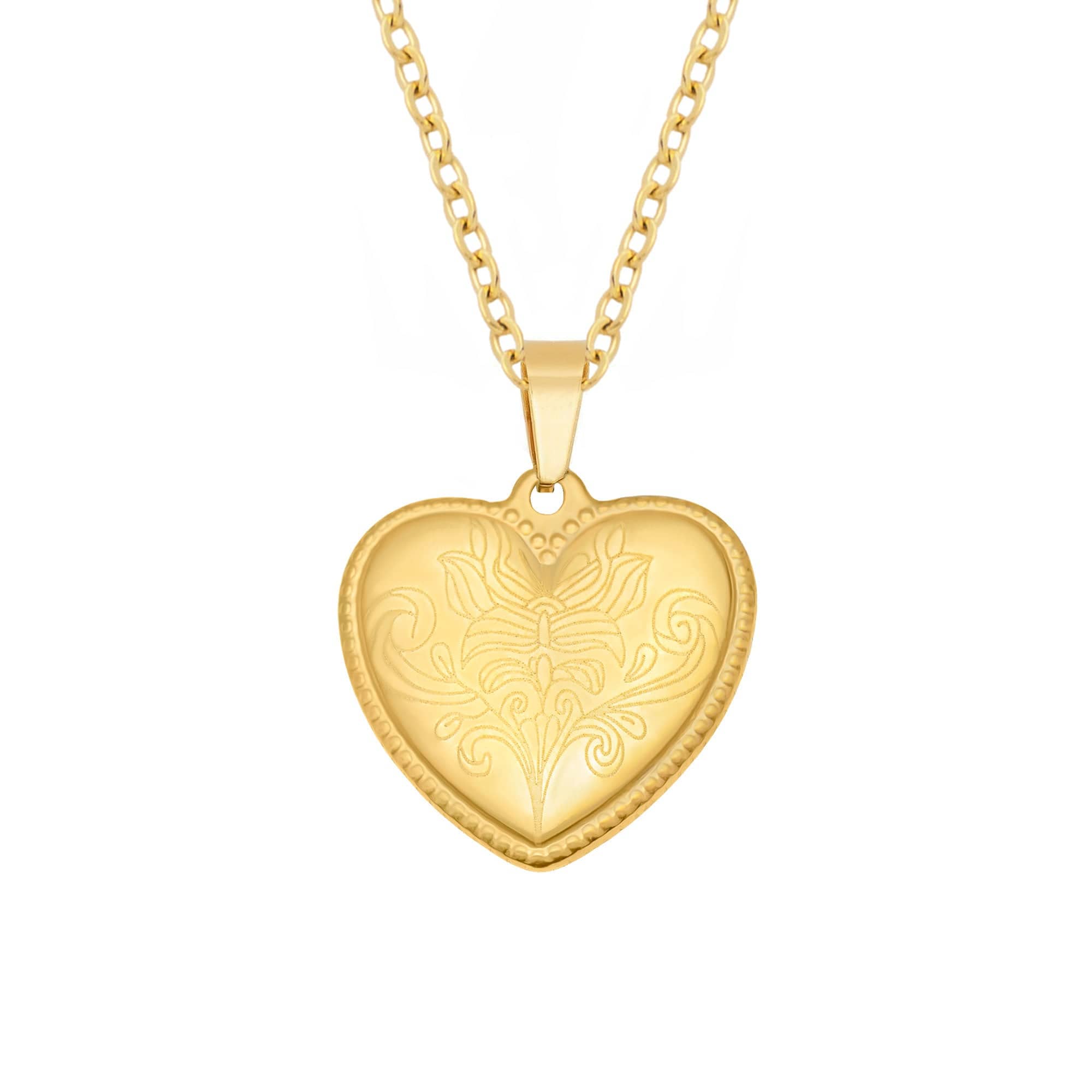 Engraved Heart Necklace