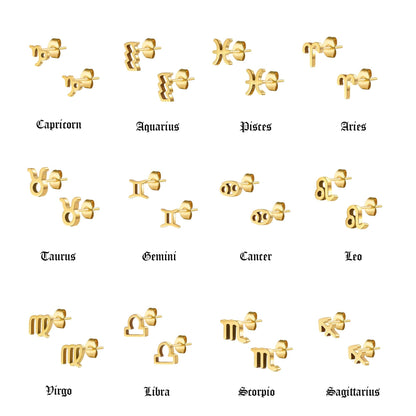 Fate Zodiac Stud Earrings
