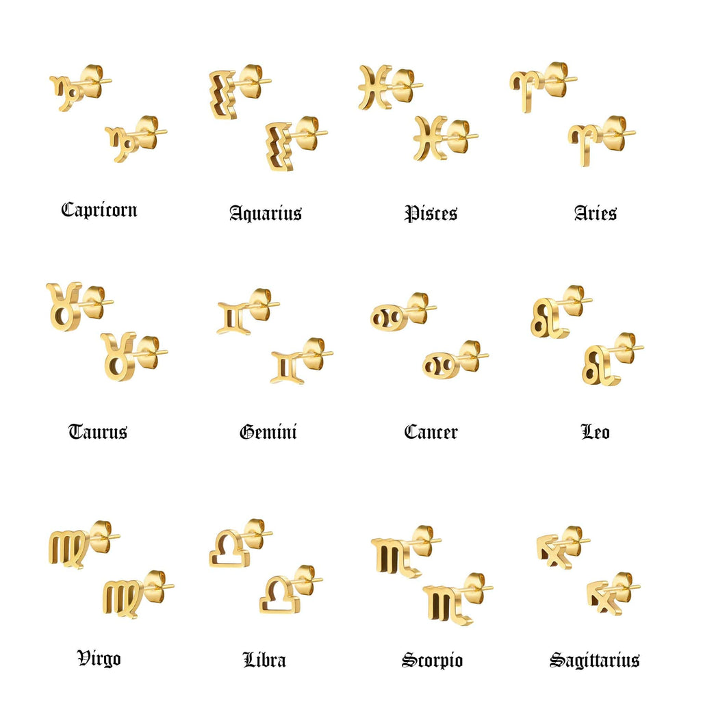 Fate Zodiac Stud Earrings