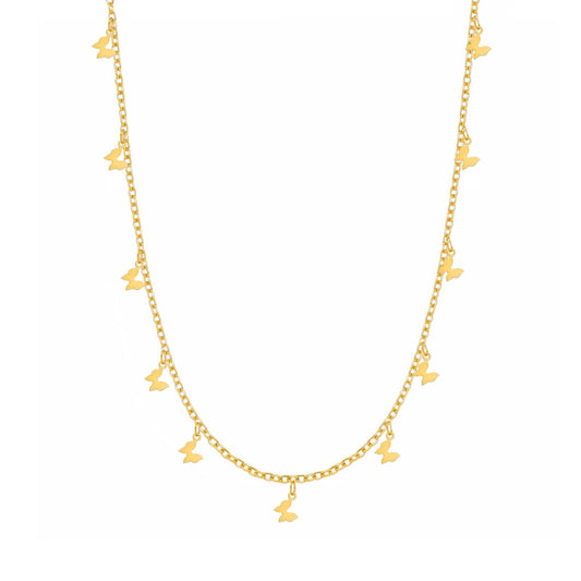 Float Butterfly Choker Necklace