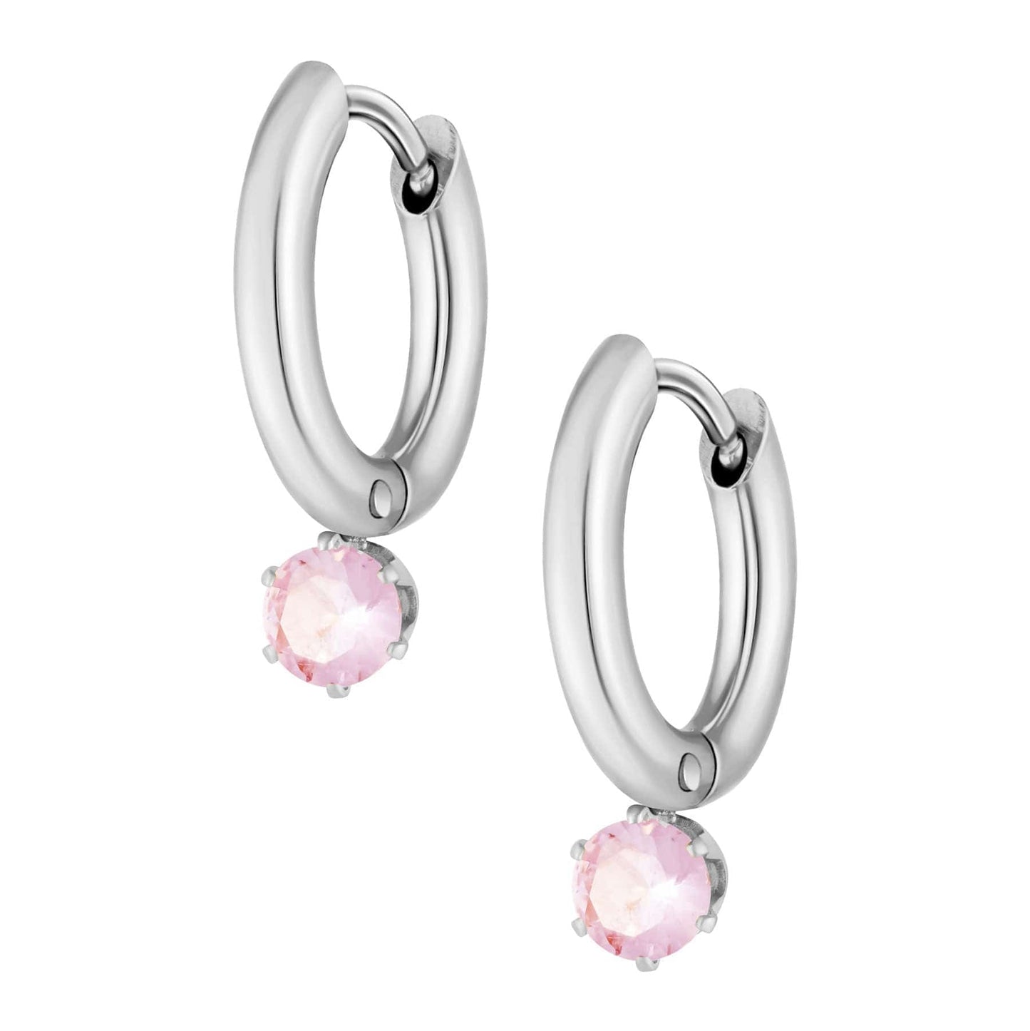 Forever Birthstone Hoop Earrings