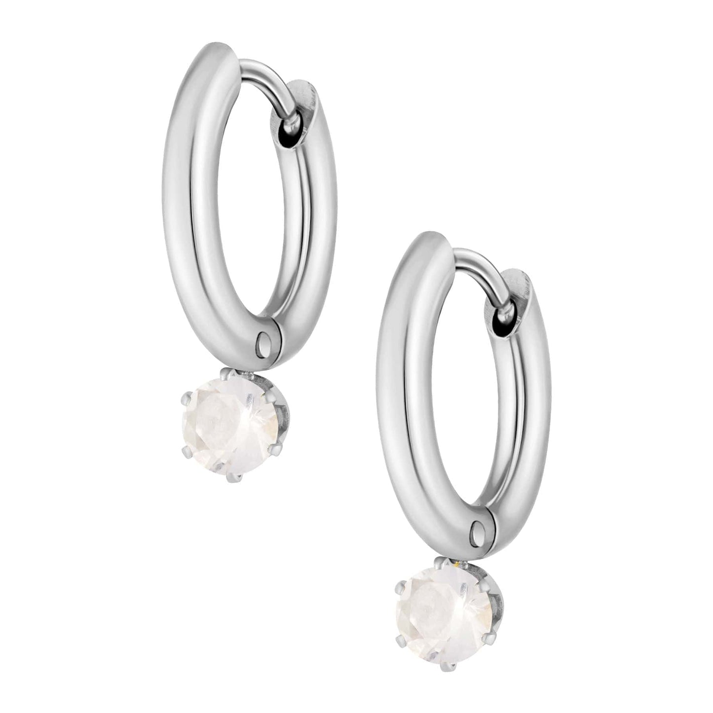 Forever Birthstone Hoop Earrings