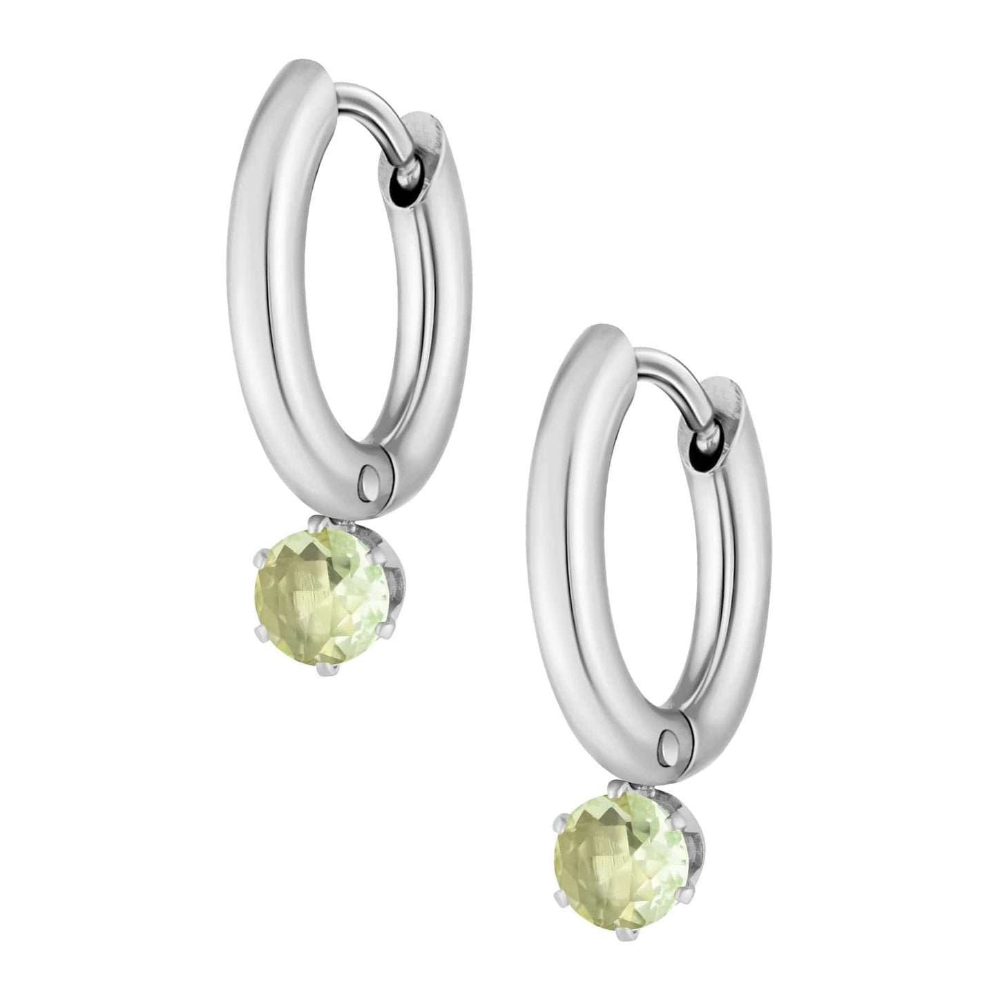 Forever Birthstone Hoop Earrings