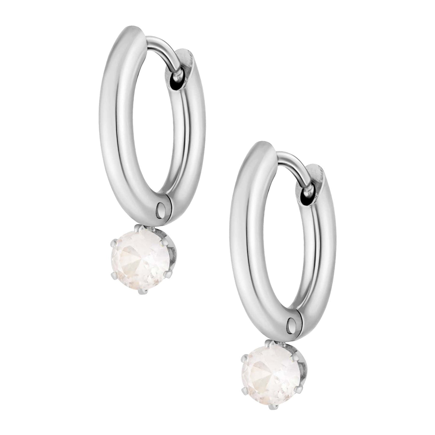 Forever Birthstone Hoop Earrings