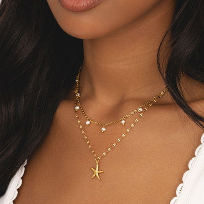 Garcelle Pearl Layered Necklace