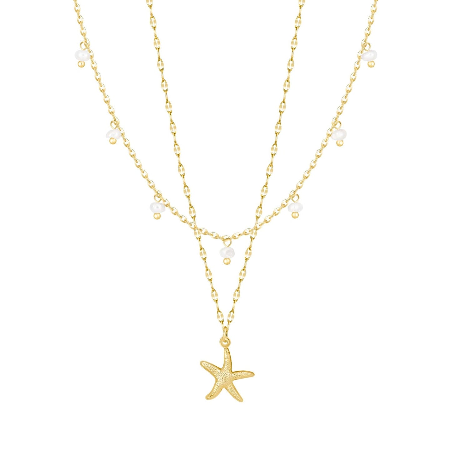 Garcelle Pearl Layered Necklace