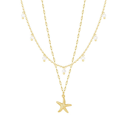 Garcelle Pearl Layered Necklace