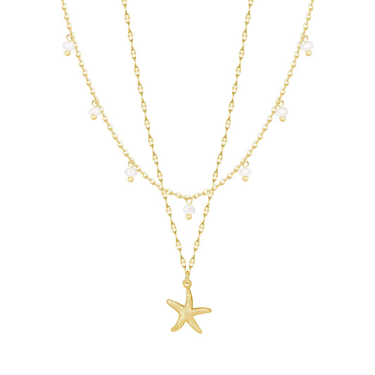 Garcelle Pearl Layered Necklace