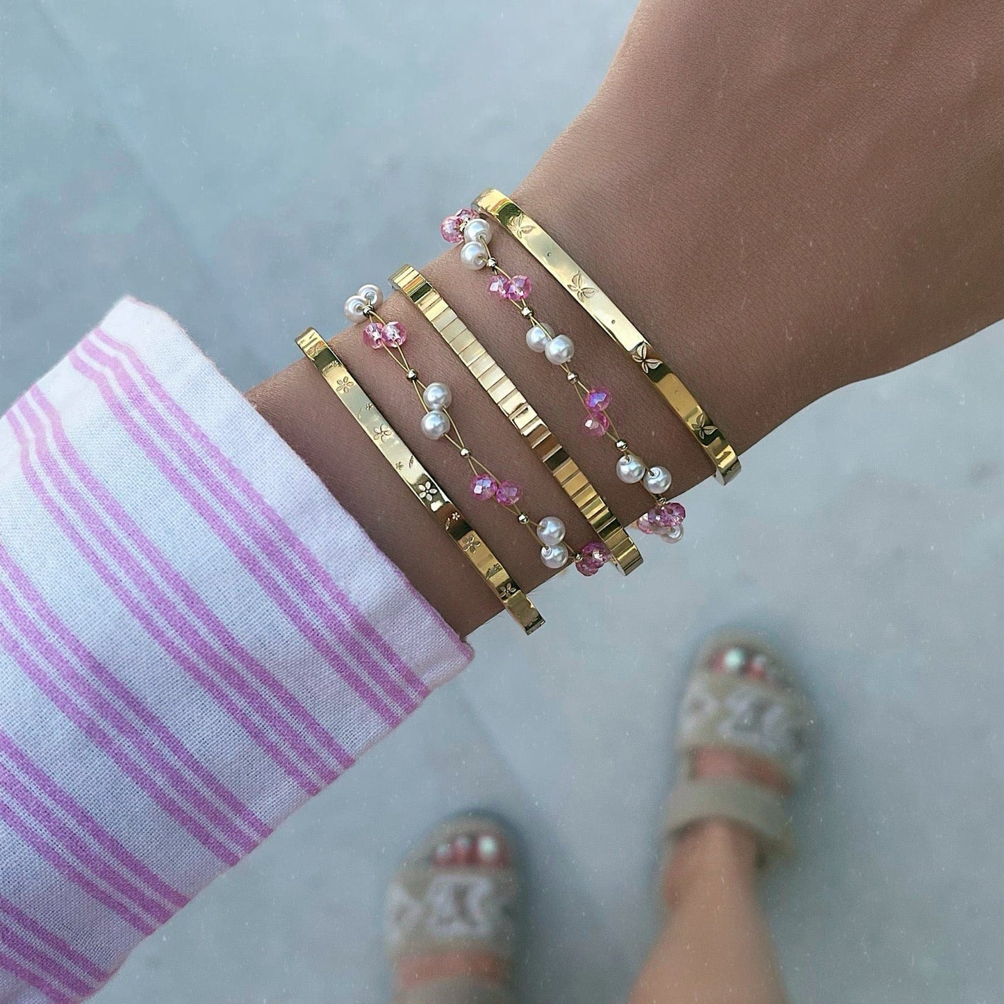 Gardenia Pearl Bracelet