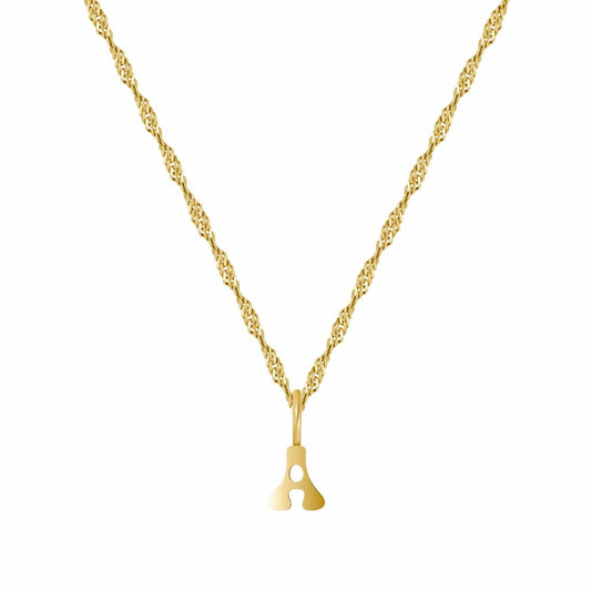 Groovy Mini Initial Necklace