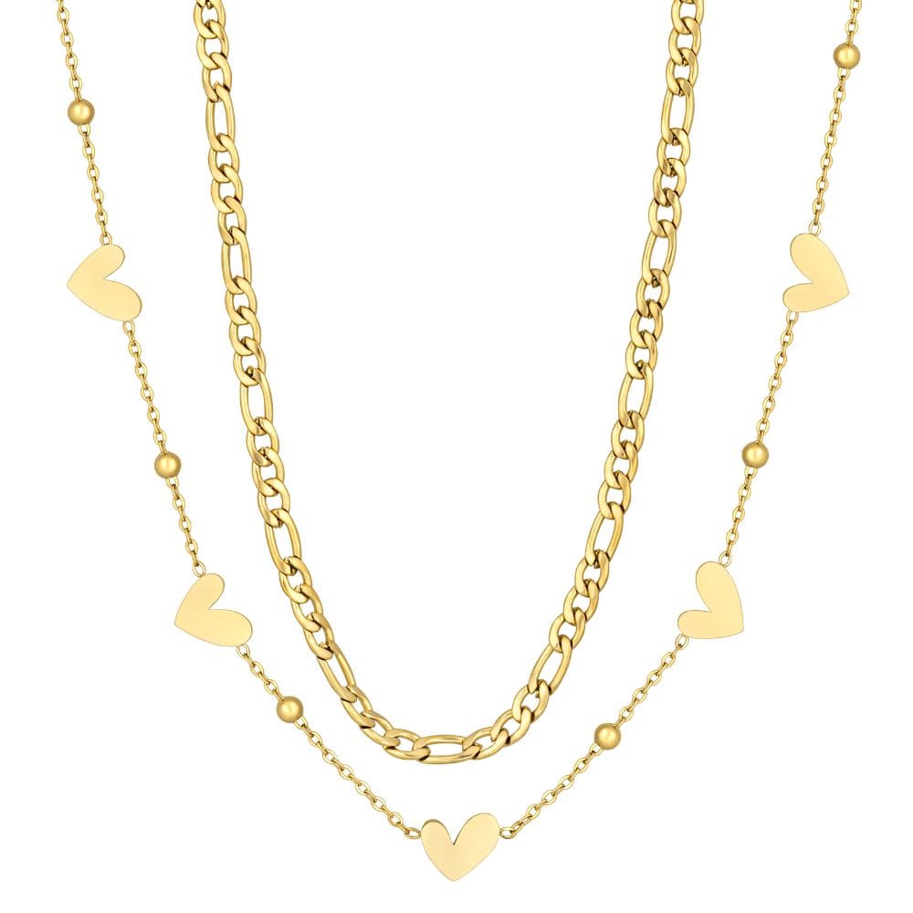 Hailey Heart Layered Necklace