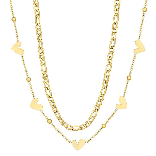 Hailey Heart Layered Necklace