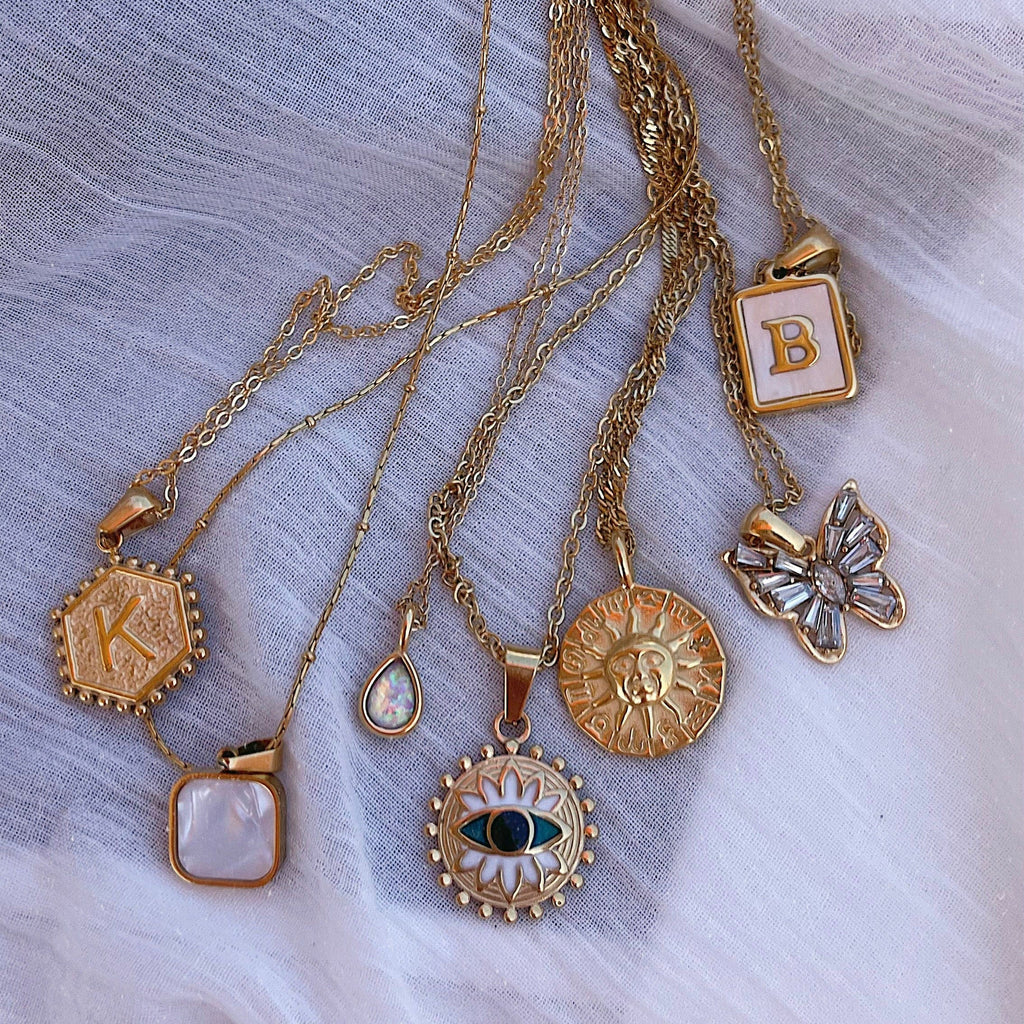 Halo Initial Necklace