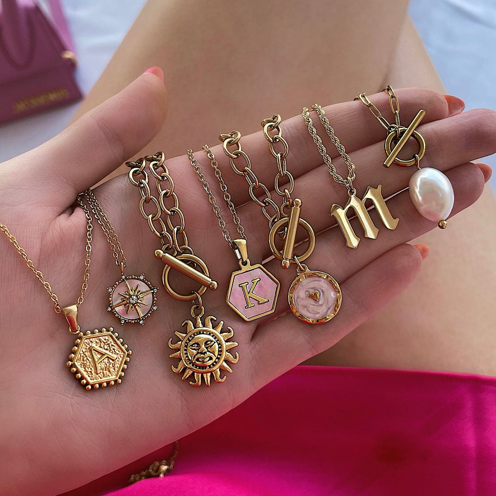 Halo Initial Necklace