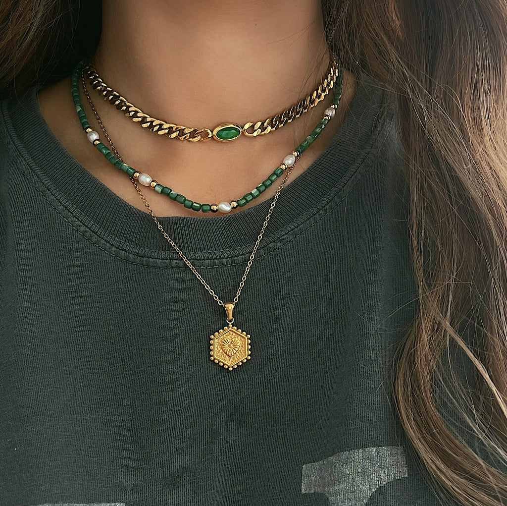 Halo Initial Necklace