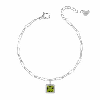 Happy Birthday Birthstone Bracelet