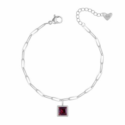 Happy Birthday Birthstone Bracelet