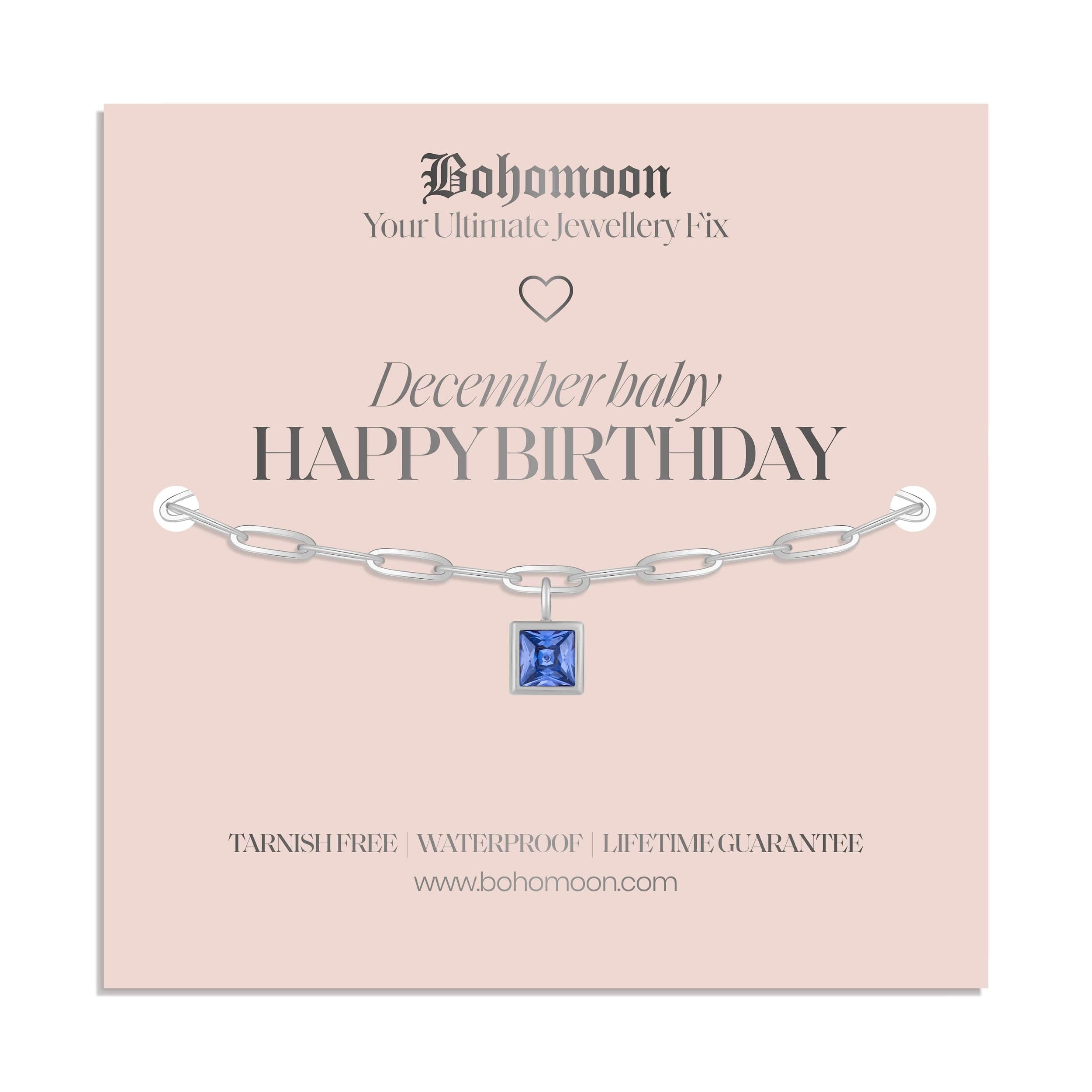 Happy Birthday Birthstone Bracelet